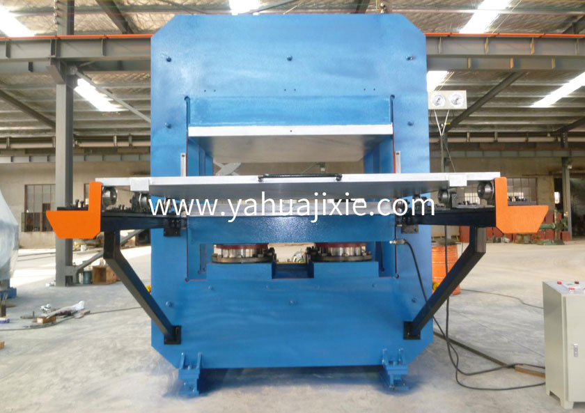 框式帶手動(dòng)推拉模裝置平板硫化機(jī)